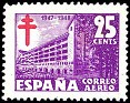 Spain 1947 Pro Tuberculous 25 CTS Lila Edifil 1019. 1019. Uploaded by susofe